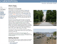 Tablet Screenshot of carsonpedia.com